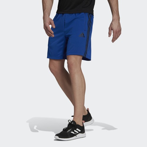 

Мужские спортивные шорты Adidas Designed 2 Move с 3 полосками синего цвета # 847, Синий, Adidas 847