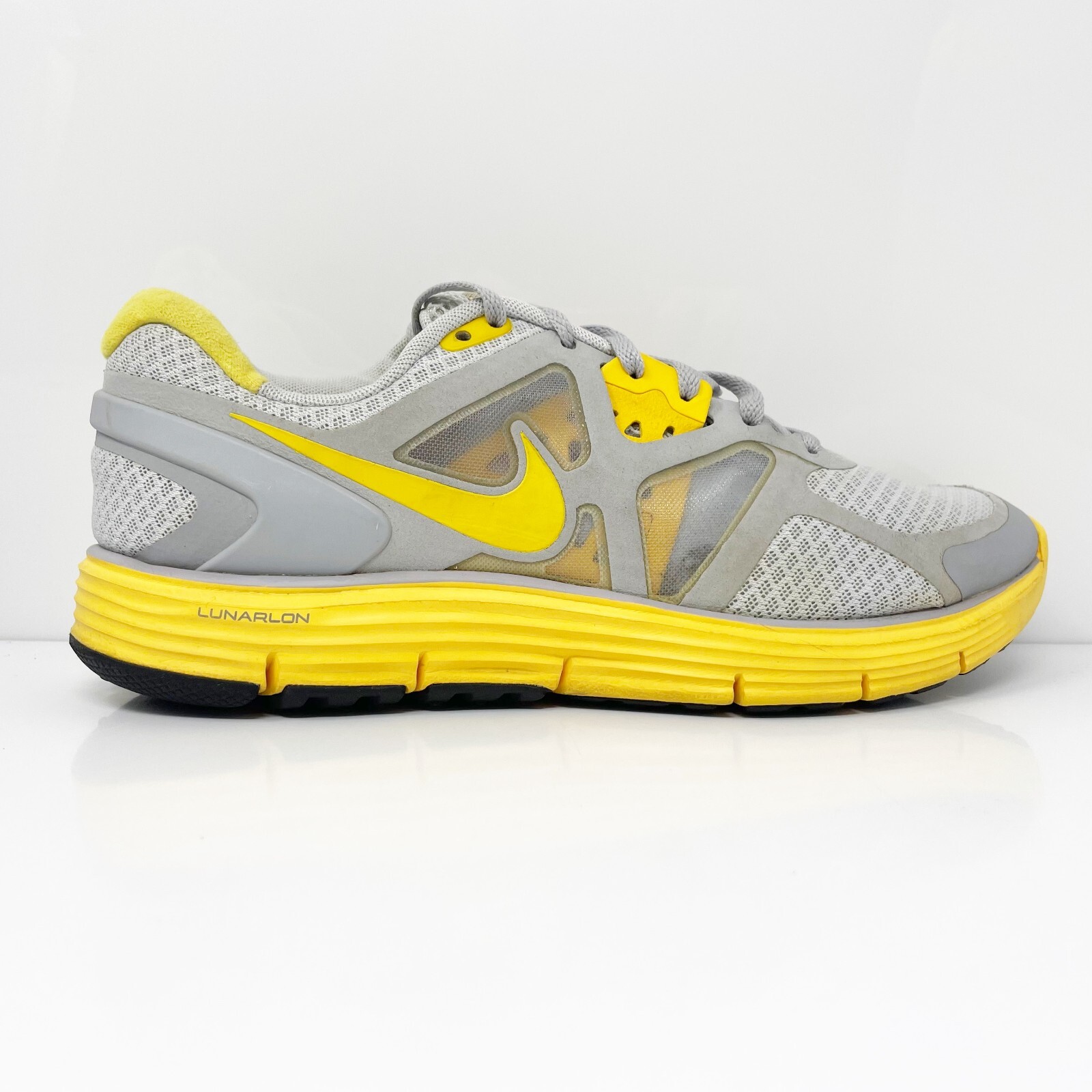 

Nike Womens Lunarglide Plus 3 454514-070 Серые кроссовки для бега, размер 8, Серый, Lunarglide Plus 3