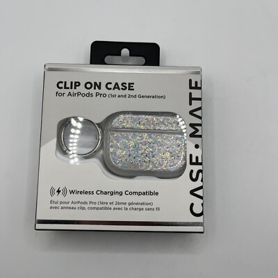 Case-Mate Protective Tough Case With Clip On for Airpods Gen 1 & 2