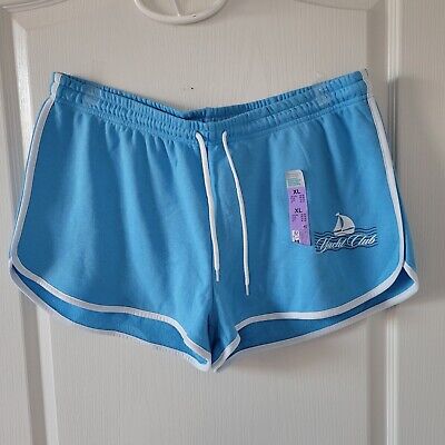 Blue Lounge Shorts Booty Underpants Running Activewear Beach Drawstring Primark