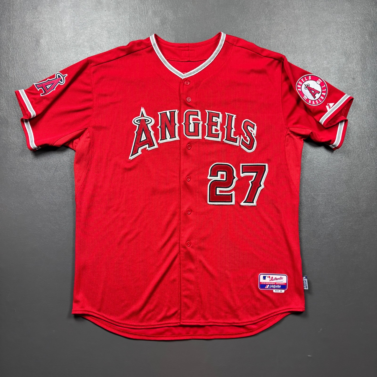 記念グッズ Mike Trout angels authentic jersey 2022 Mike Trout Game Used White Jersey (4/9, 4/25, 4/26, and