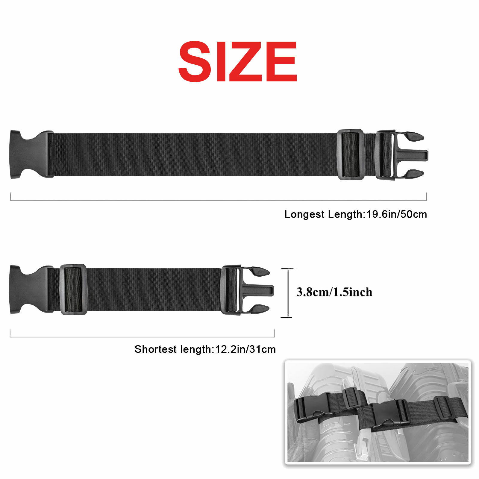 Add a Bag Luggage Strap Adjustable Suitcase Belt Straps Accessories Travel Trip