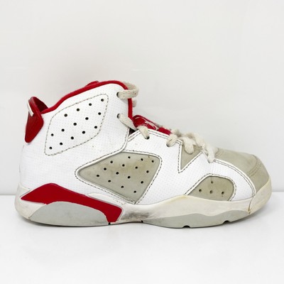 

Nike Boys Air Jordan 6 384666-113 Белые баскетбольные кроссовки Кроссовки Размер 13C, Белый, Air Jordan 6