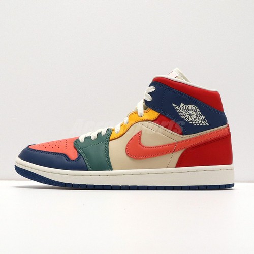 

Nike Wmns Air Jordan 1 Mid SE ВНЕШНИЙ ВИД АСИММЕТРИЯ Женщины US11.5 DN3738-400, Синий, Wmns Air Jordan 1 Mid Se