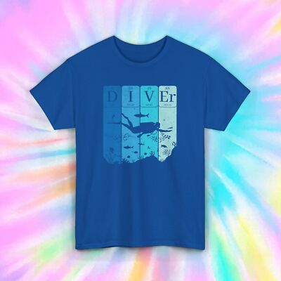 Scuba Diving Shirt | Diver Element Chart Graphic Tee S-5XL