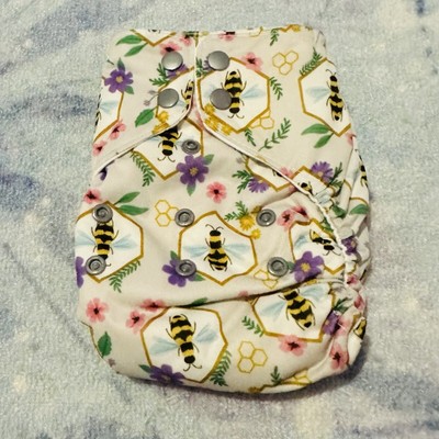 Thirsties Stay Bumble OS Natural All-in-One NWT Bees South Coast Baby Exclusive