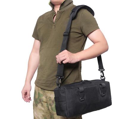 Black Adjustable Shoulder Strap Replacement with Thick Soft Pad Width 1.5inch