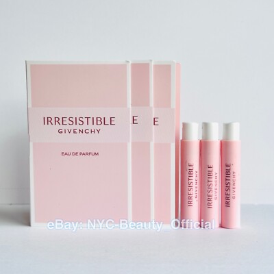 3 x Givenchy Irresistible Eau de Parfum Sample Spray 1 ml each