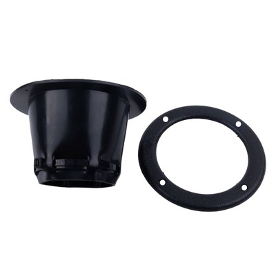 Weatherproof Boat Steering Cable Boot with Wire Tie Dia 120mm Black Vinyl
