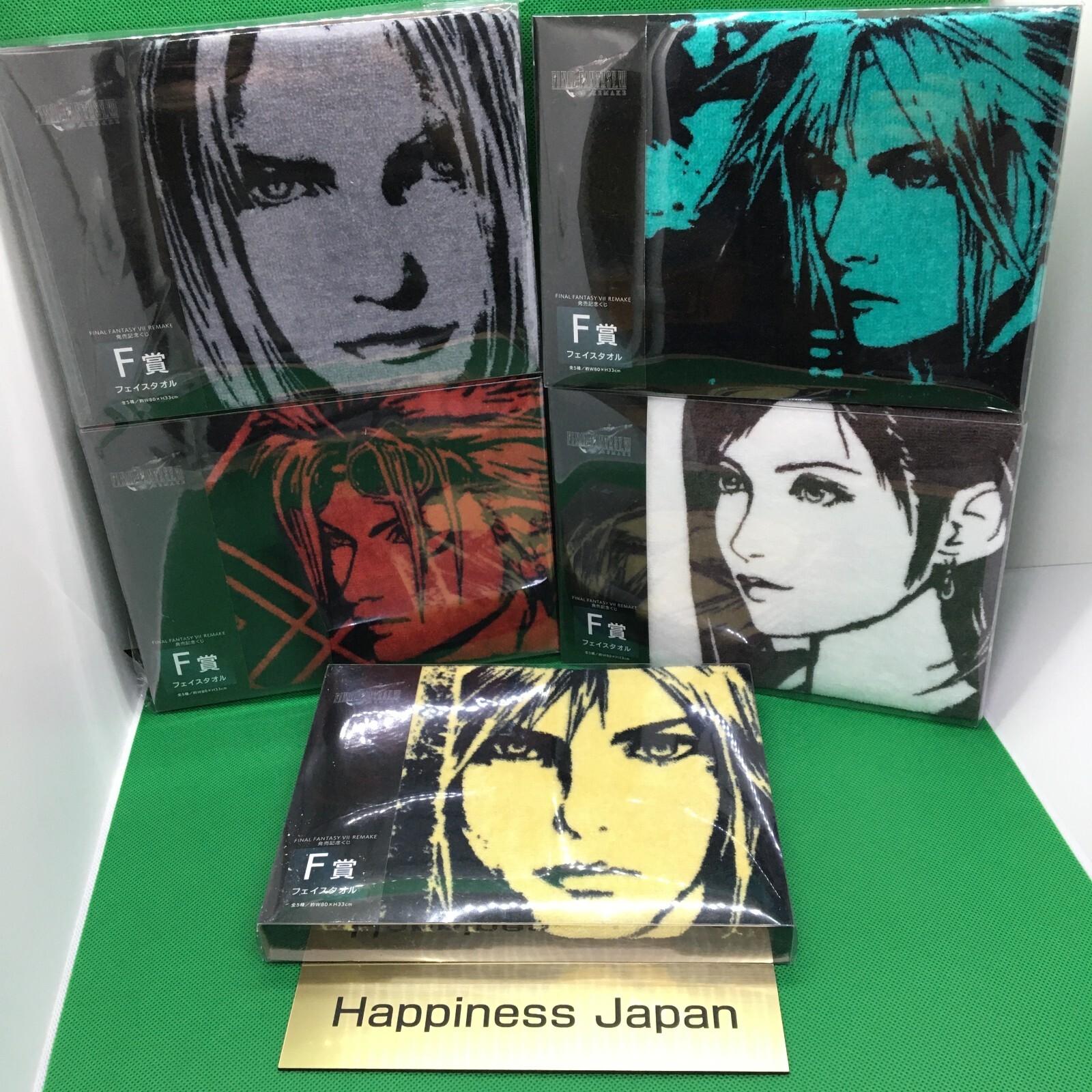 FF7【未開封】ルーファウスフェイスタオル　ファイナルファンタジー7 タークス Final Fantasy VII Remake FF7R Face Towel Complete All 5 Set