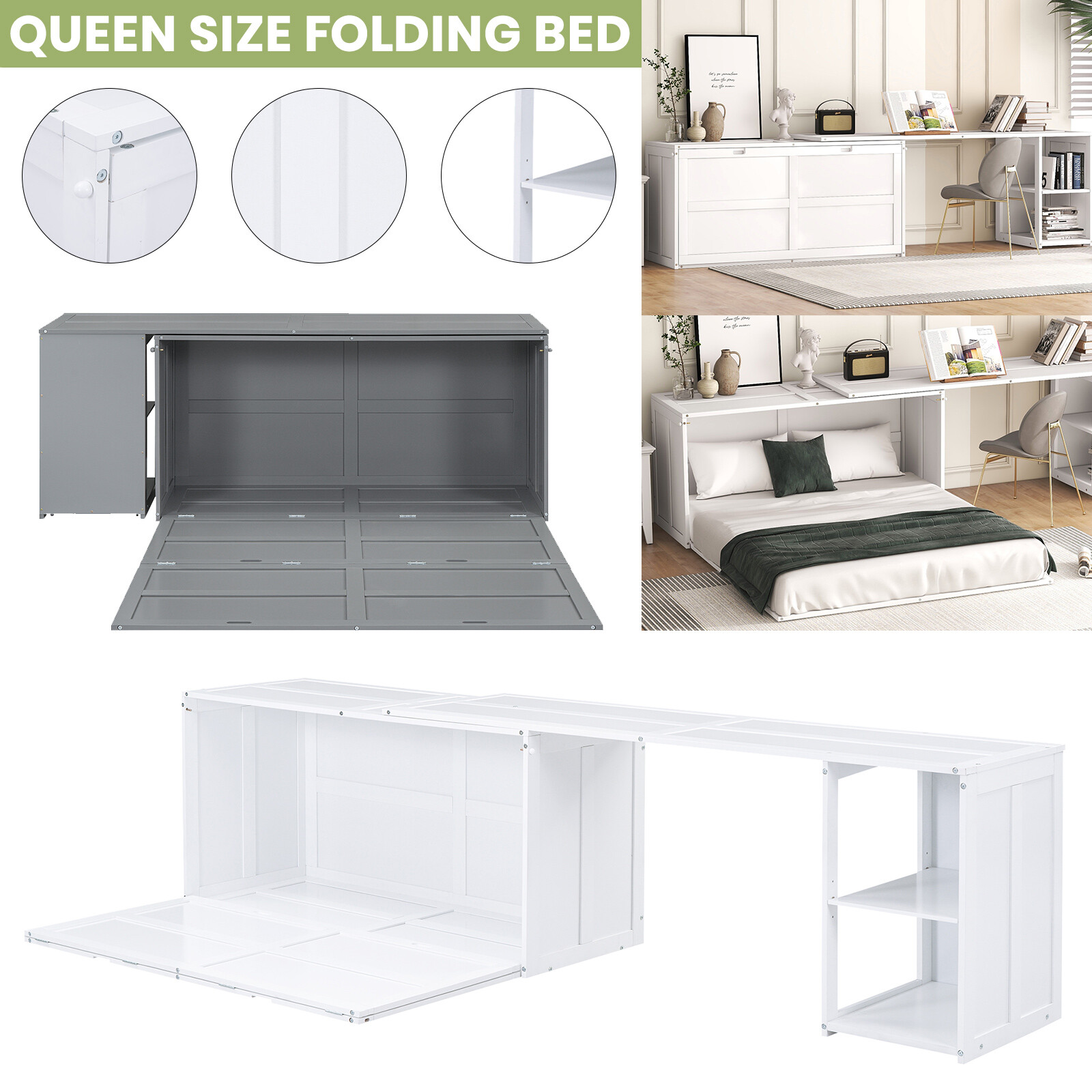S W/ Rotable Desks Bedroom Furniture