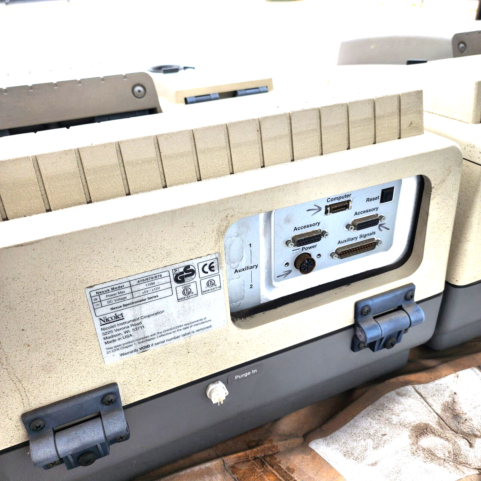 Thermo Nicolet Nexus 670 FT-IR esp Model 470/670/870 Thermo Nicolet Nexus 670 FT-IR esp Model 470/670/870