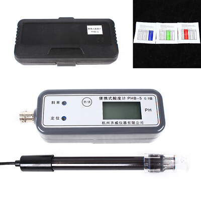 PHB-5 Acidimeter PH Meter Laboratory Acidimeter 0.0-14.00 PH Value LCD Display