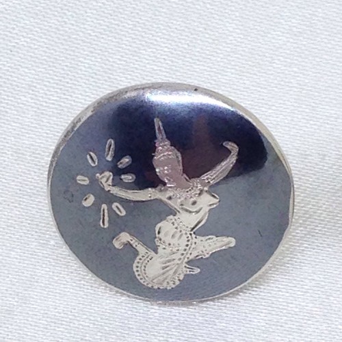 VTG “Mekkala Goddess of Lightening” Siam Silver Niello Thailand Clip Earrings