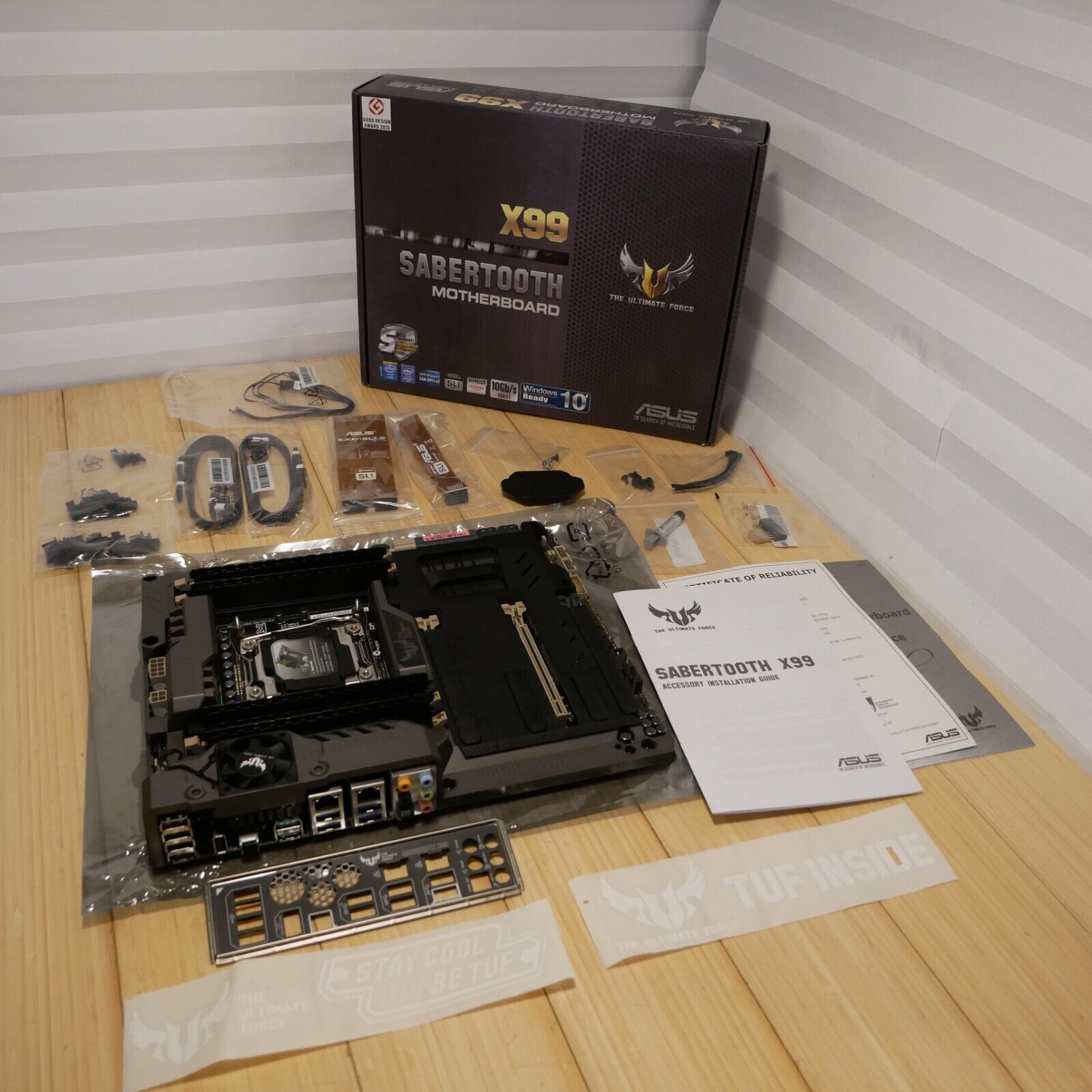 ASUS SABERTOOTH X99 TUF Motherboard for LGA2011-V3 CPU, DDR4 ASUS SABERTOOTH X99 TUF Motherboard for LGA2011-V3 CPU, DDR4