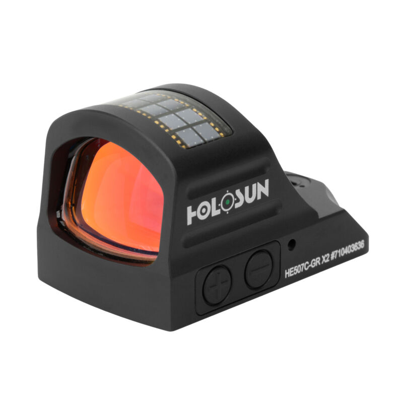 Holosun He507c-Gr X2 Green Dot Open Reflex Sight 2 Moa Dot & 32 Moa Circle