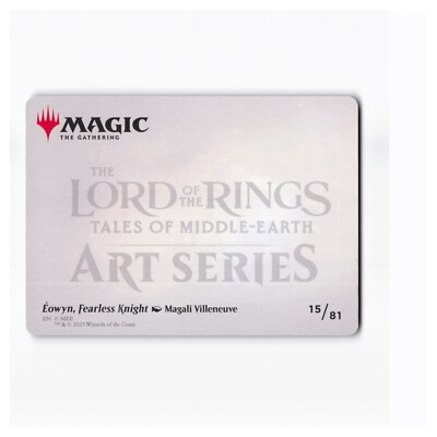 Magic the Gathering LoTR #15/81 Eowyn Fearless Knight - Magali Villeneuve