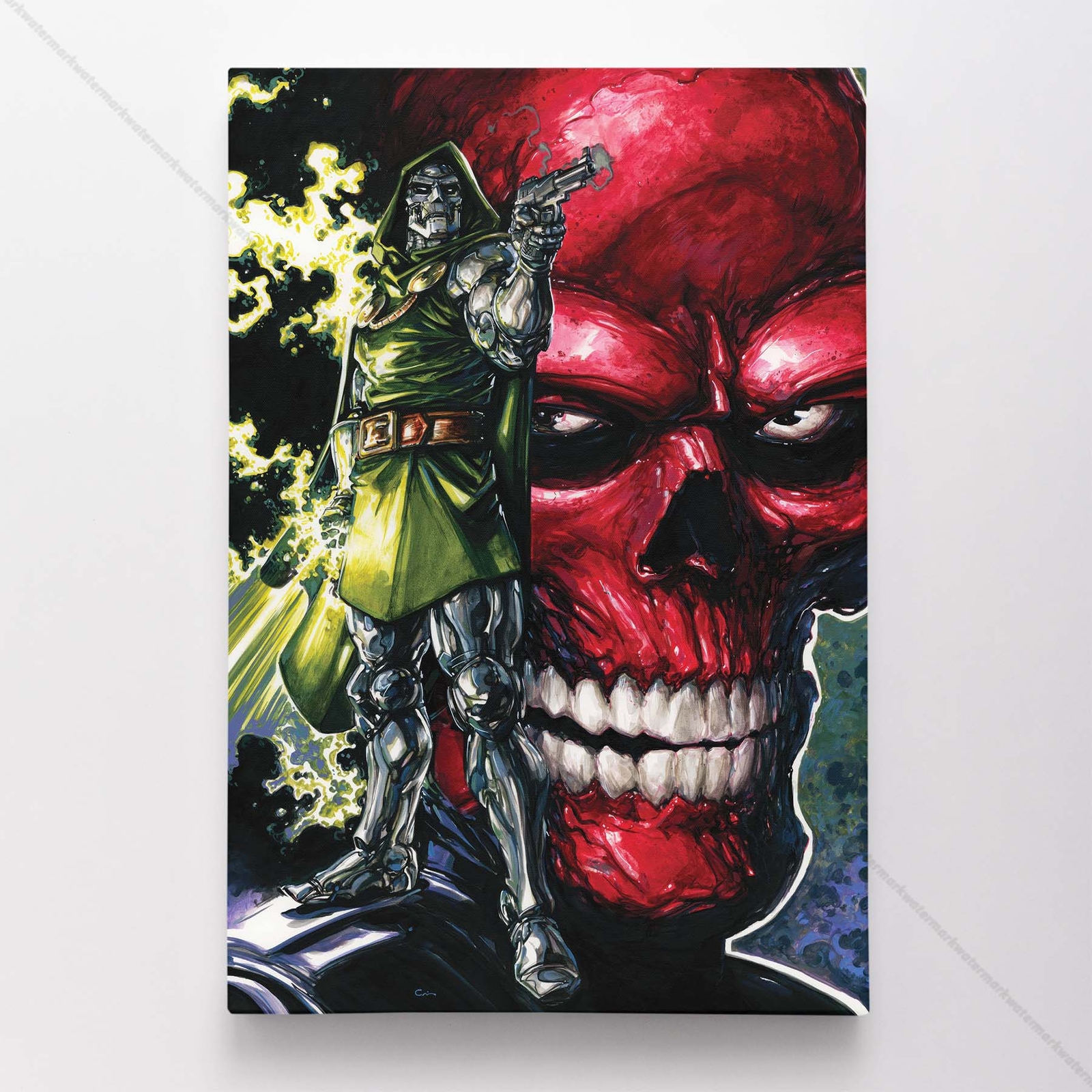 Doctor Doom Poster Canvas Marvel F4 Comic Book Cover Art Print #26591