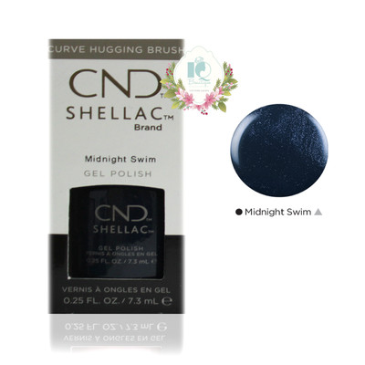 CND Shellac UV Gel Polish 0.25 oz NIB Midnight Swim