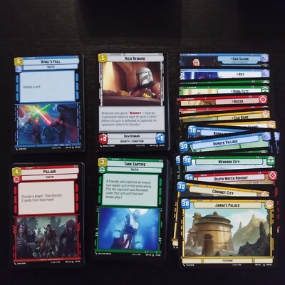 Star Wars Unlimited Shadows of the Galaxy - Common complet set 106 cards