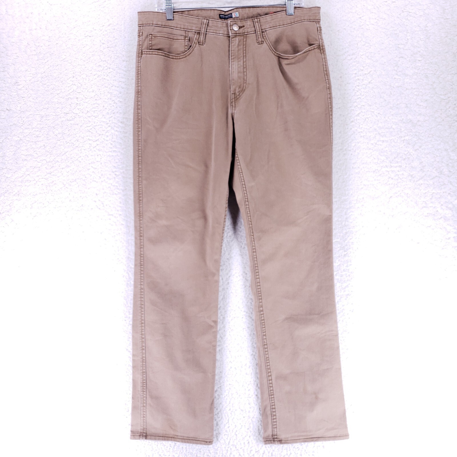 Dockers Jeans Denim Cotton Men SZ 34x32 Khaki VTG Straight