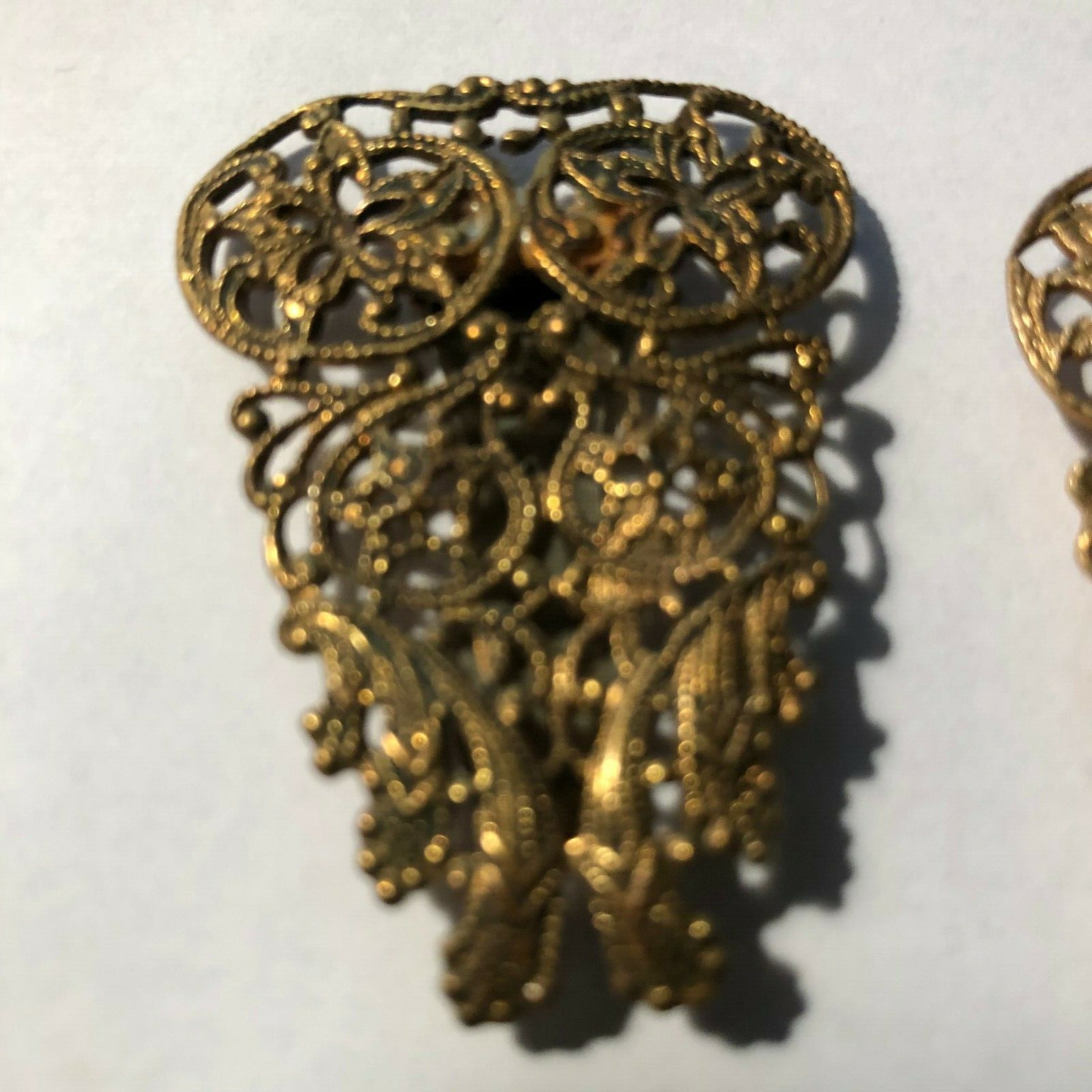 Vintage Ladies Shoe Buckles Metal