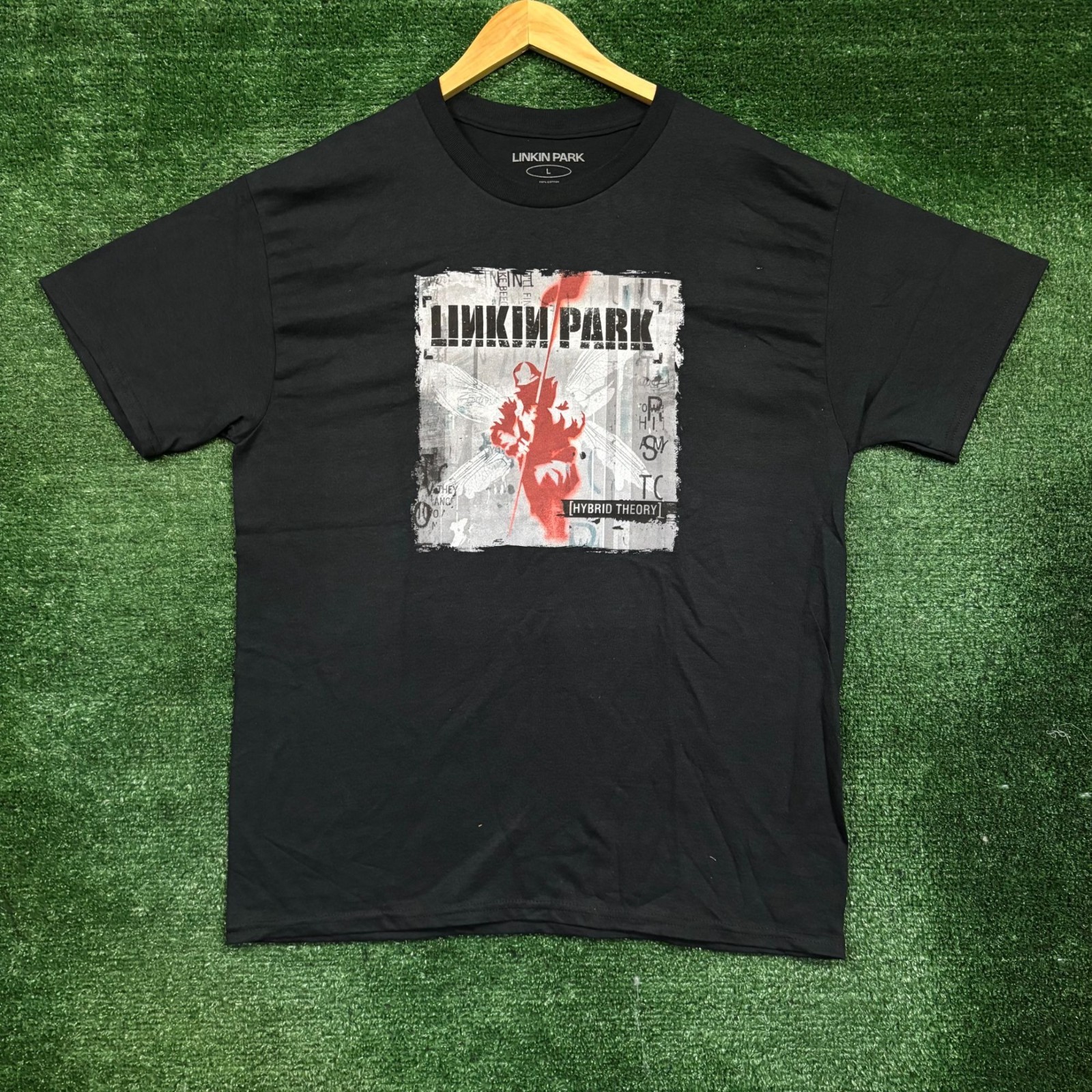 00s◎Linkin Park Hybrid Theory 総柄Tシャツ 丈78 00s◎Linkin Park Hybrid Theory 総柄Tシャツ 丈78 - メルカリ