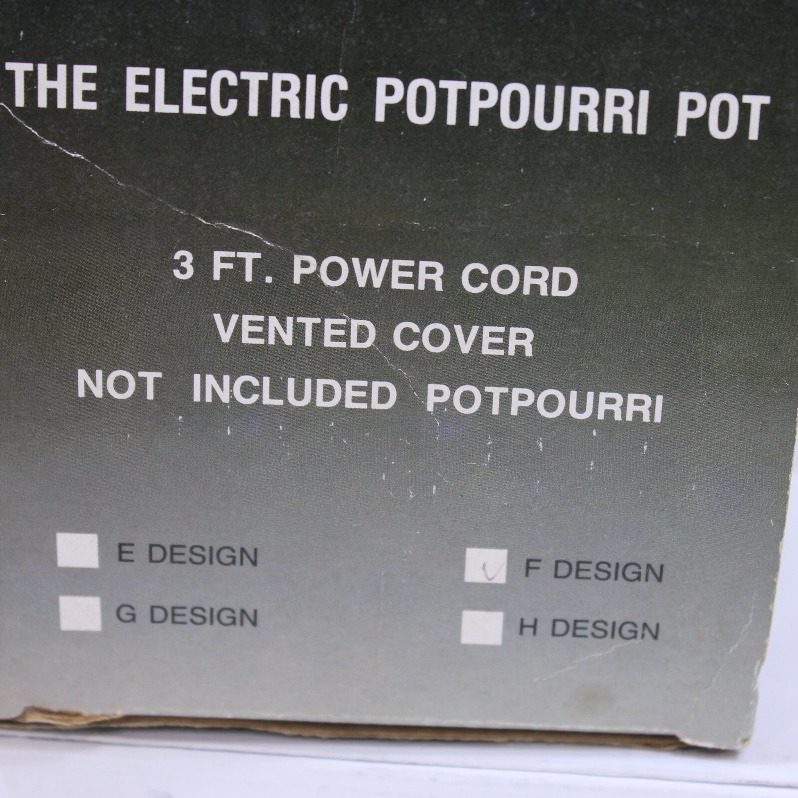 Electric Potpourri Ceramic Pot White Blue Flowers Kirkland Vintage