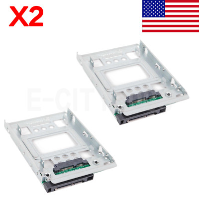 2PCS 2.5'' SSD to 3.5'' Adapter Bracket For HP Z820 Z840 Z620 Z640 668261-001
