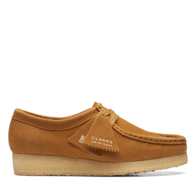Clarks Wallabee 26169923 Женские коричневые оксфорды и повседневная обувь на шнуровке