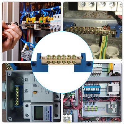 2PCS Power Distribution Terminal Block Screw Battery Bus Bar for Car/Boat/Marine