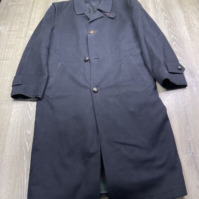 STEINBOCK Tyrol Original Himalaya Loden Wool Alpaca Navy Blue Coat Size 40R