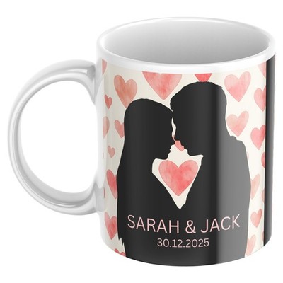 Personalised Gift Mug For Her Him Couple Wedding Anniversary Engagement Married