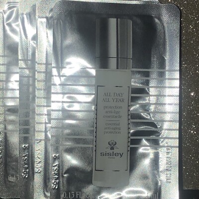 SISLEY ALL DAY ALL YEAR ESSENTIAL ANTI AGING PROTECTION SAMPLE 4 ML PACK OF 7