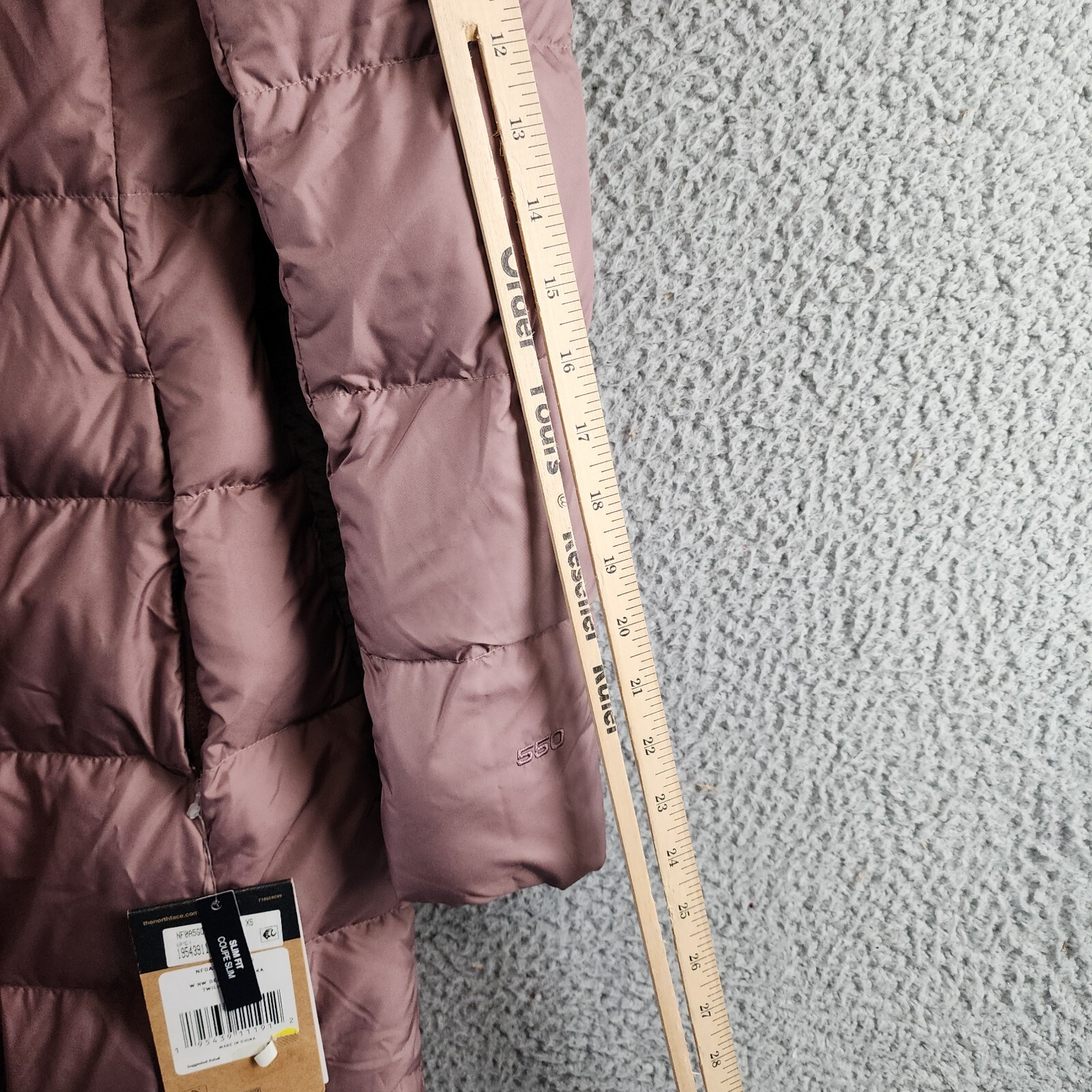 The North Face New Dealio Down Parka Women's XS Twilight Mauve Zip/Snap Closure - Picture 10 of 20