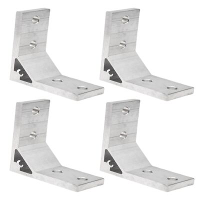 4pcs 4040 Aluminum Extrusion Corner Bracket L 90° Right Angle Connector Bracket