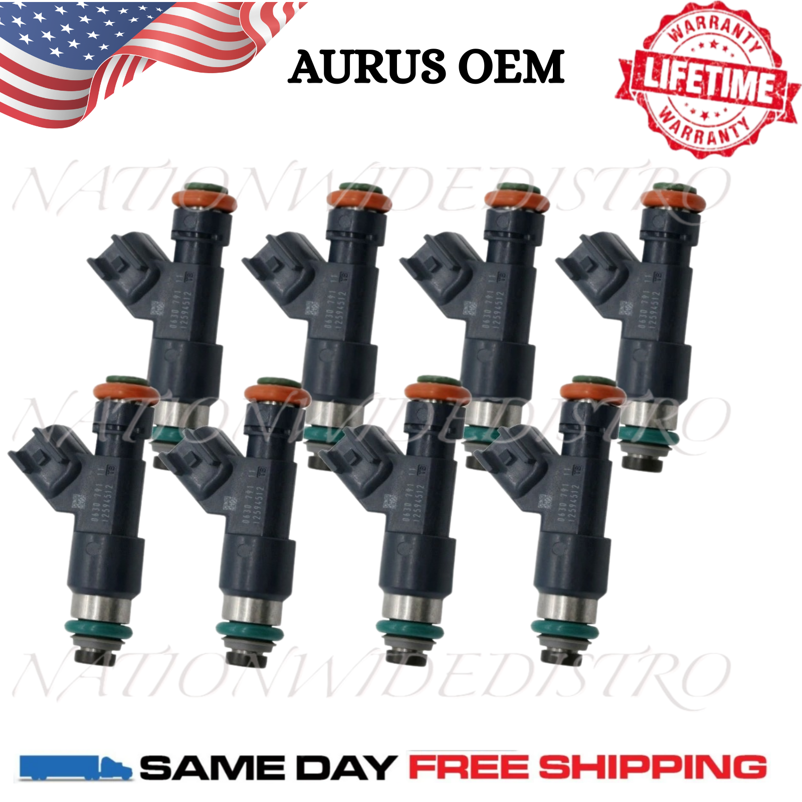 TEST REPORT 8pc OEM AURUS Fuel Injectors for 2007-2009 GMC 5.3L 6.2L V8