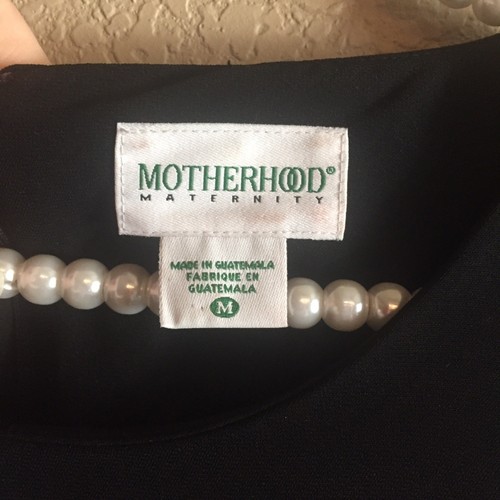 Black Maternity Dress Motherhood Scoop Neck