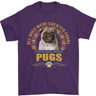 A Pug Dog Mens T-Shirt 100% Cotton