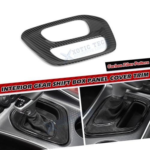 Carbon Fiber Pattern Gear Shift Molding Panel Cover For Dodge Challenger 2015-up