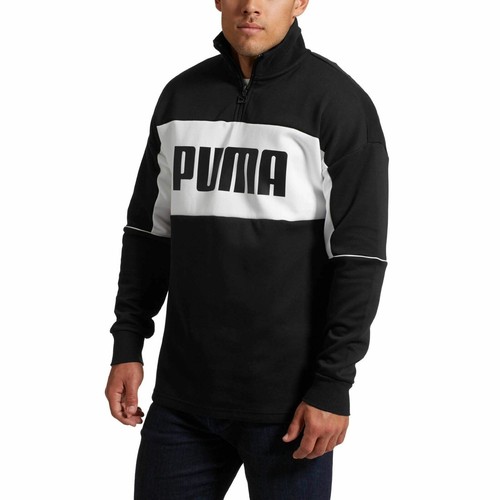 

[576378-01] Мужская Puma Retro Crew с черепаховым вырезом в рубчик, Черный