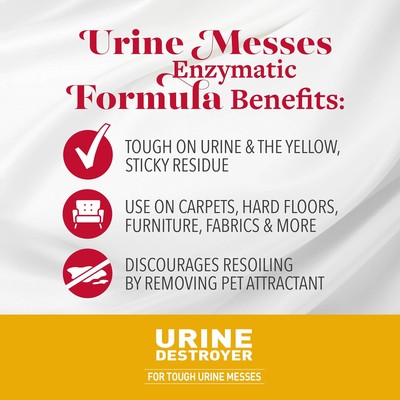 Nature's Miracle Urine Destroyer - Just for Cats Urine Enzyme Cleaner Pour