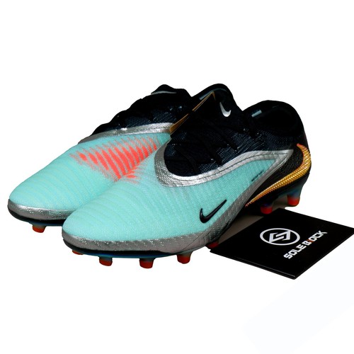 Nike Phantom 6 Low Elite AG Soccer Cleats Chrome Black