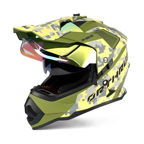 Helmet Dual Visor Dirtbike Snowmobile Helmet For Adult