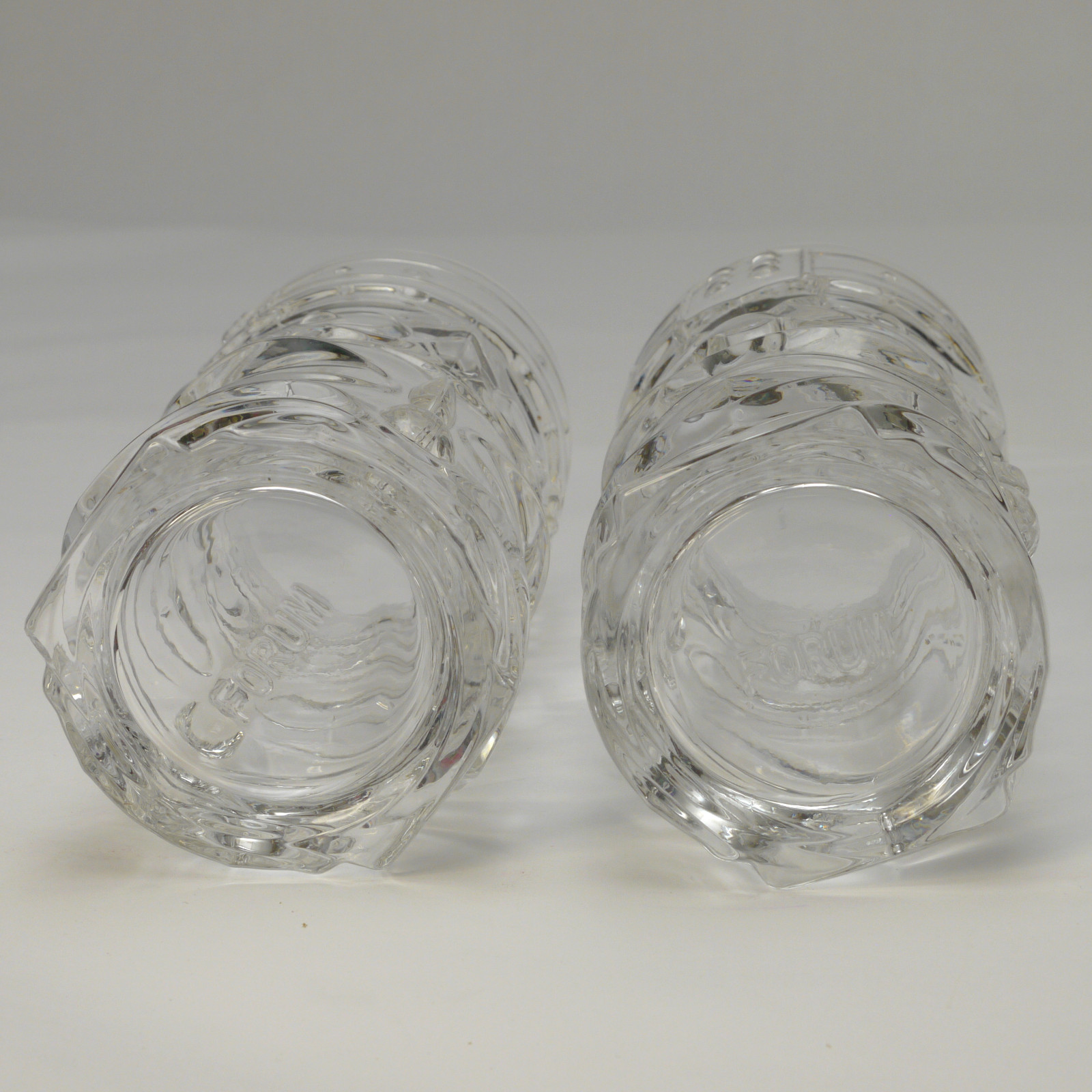 Forum Tiki Drinking Glasses (Lot of 2) 15 oz. Tumbler Highball Clear Glass