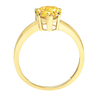 Pre-owned Pucci 2.50ct Pear Cut Vvs1 Natural Citrine Wedding Bridal Promise Ring 14k Yellow Gold