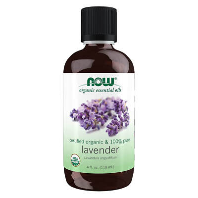 NOW FOODS Lavender Oil, Organic - 4 fl. oz. Clearance for Best By 10/2023