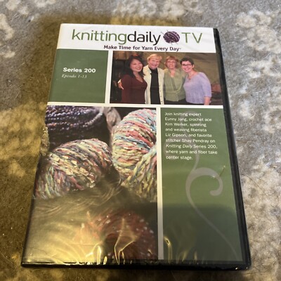 Knitting Daily TV Series 200 by Interweave (2009, DVD) New Sealed 13 Episodes