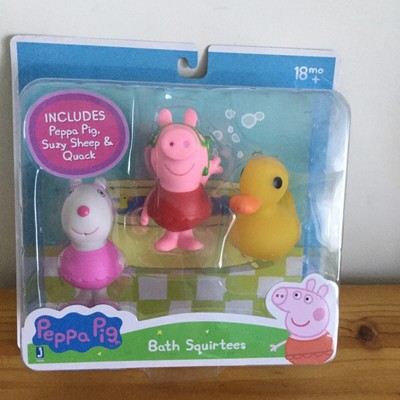 PEPPA PIG-Bath Squirtees -Peppa Pig, Suzy Sheep & Quack, Ages 18+Mos.New Sealed