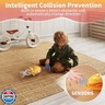 SWTOIPIG Interactive Dancing Octopus Toy,LED Light-Up Music Crawling Squid with Smart Obstacle Avoidance and Fishing Rod,Tummy Time Baby Toy,Musical Toy for 3 4 5 6 Year Old Boys and Girls(Yellow)